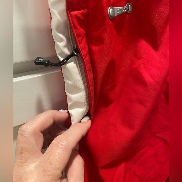 SPYDER Youth Size 10 Insulated Lined Waterproof Red Ski Snowboarding Pants adjus - Picture 3 of 12